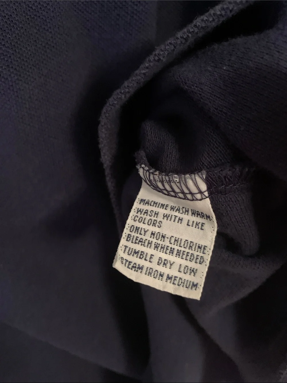 VTG Polo by Ralph Lauren Navy Long-Sleeve Polo with Red Pony Size 4XL